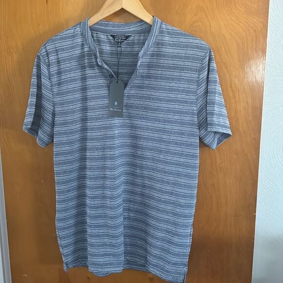 Ben Sherman Henley Tshirt Mens Medium - Picture 1 of 3